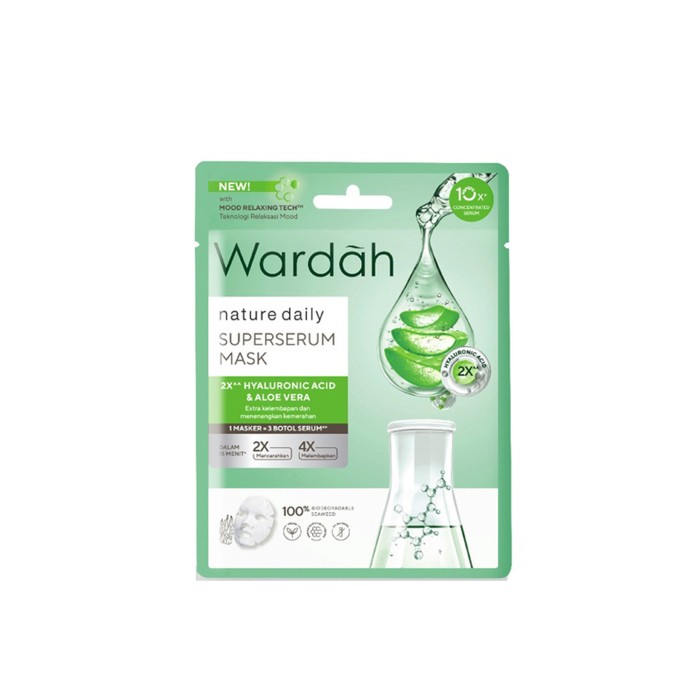 Nature Daily Superserum Mask: Masker Wajah dengan Formula Super untuk Kulit Cerah dan Terhidrasi