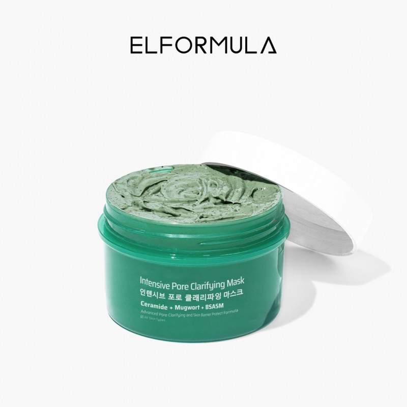 Masker Mugwort ELFORMULA untuk Klarifikasi Pori Intensif